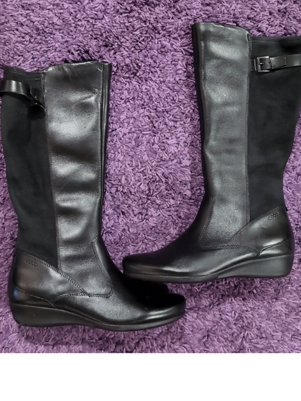 Ecco Abelone High Cut Zip Black Boots  EU US Women’s Sz 9-9.5